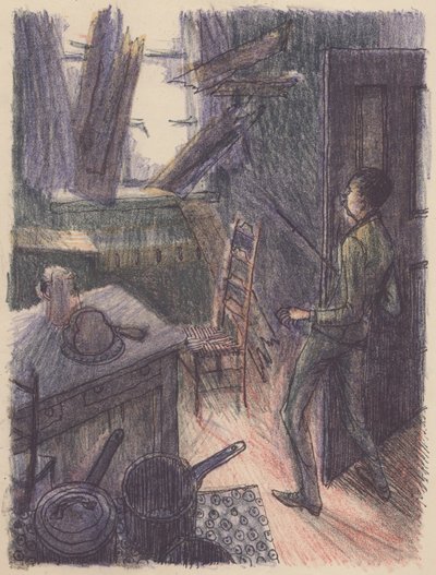 Scéna z Neviditelného muže: rozbití okna, 1953. od Shirley Markham