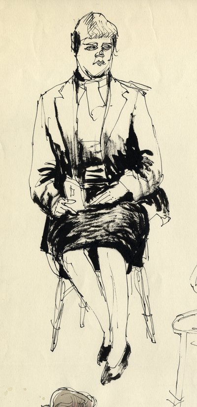 Sedící žena, 1953. od Shirley Markham