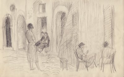 Pouliční scéna, Itálie, c1950. od Shirley Markham