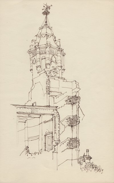 Věž zničené budovy, c1950. od Shirley Markham