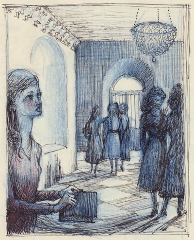 Žena držící kabelku, c1952. od Shirley Markham