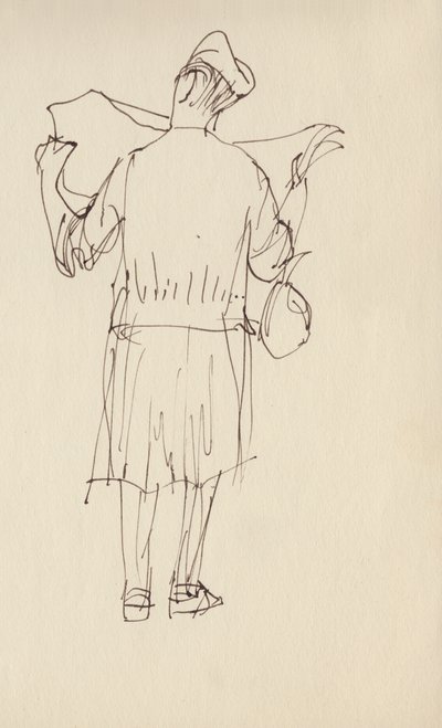 Žena čtoucí noviny, c1950. od Shirley Markham