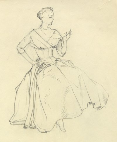 Žena s náhrdelníkem, c1952. od Shirley Markham