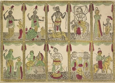 Das Avataras, Deset inkarnací Višnua, 19. století. od Shri Gobinda Chandra Roy
