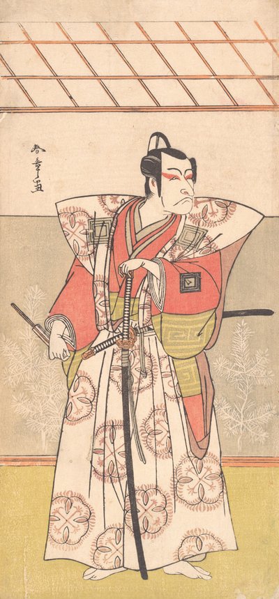 Ichikawa Dan Juro V Jako samuraj f Náklady gh sloupec k ,? 1778. od Shunsho