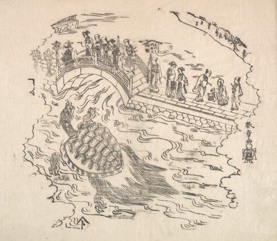Shinabazu Benten Kaicho: Ceremoniál uctívání Benten v chrámu Shinabazu, 18. století. od Shunsho
