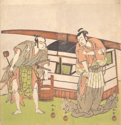 Herec Otani Hiroji III a herec Onoe Kikugoro I, ca. 1778. od Shunsho