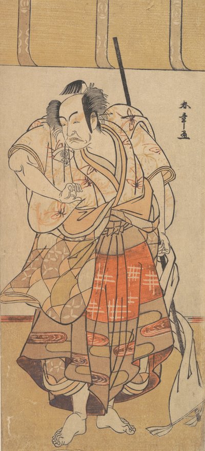 První Onoe Kikugoro jako rozhněvaný muž, ca. 1772. od Shunsho