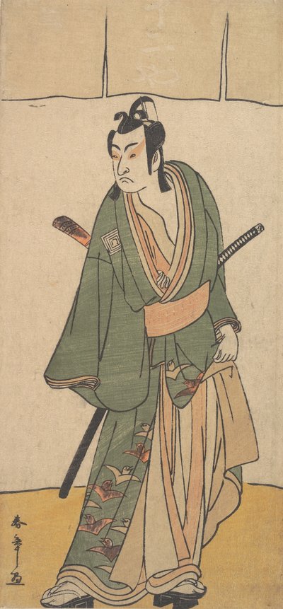 Druhý Ichikawa Monnosuke v roli Soga no Juro Sukenari, druhý měsíc, 1785. od Shunsho