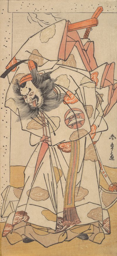 Druhý Nakajima Mihoemon v roli Sadaijin Jihei, 1776. od Shunsho