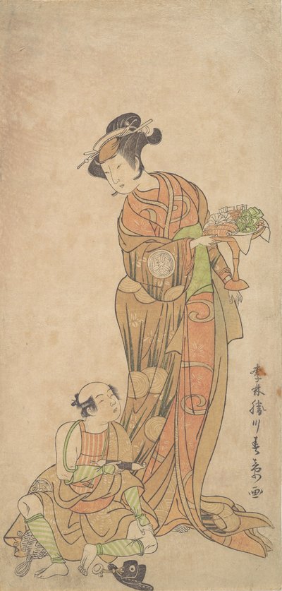 Druhý Yamashita Kinsaku v roli Shigenoi, léto 1772. od Shunsho