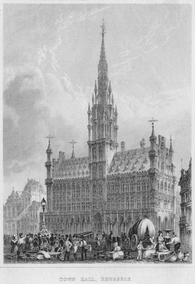 Radnice, Brusel, 1850 od Shury and Son