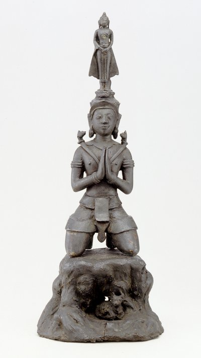 Siva ctí Buddhu, kultura Lan Na (bronz) od Siamese School