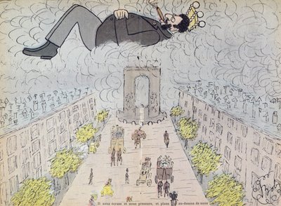 Antisemitská karikatura z „Ohe, Les Dirigeants“ od umělce, 1896 od Sibylle-Gabrielle de Riquetti de Mirabeau