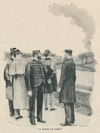 Dům v plamenech, 1892 od Sidney Paget