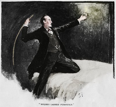 Holmes zběsile bičoval, 1892 od Sidney Paget