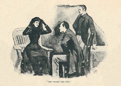 Zvedla svůj závoj, 1892 od Sidney Paget