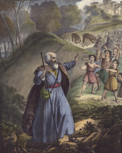 Malé děti zesměšňující Elizea od Siegfried Detler Bendixen
