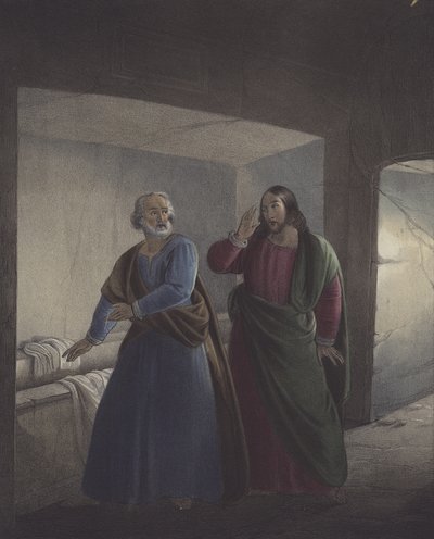 Petra a Jana u hrobu. Je vzkříšen. od Siegfried Detler Bendixen