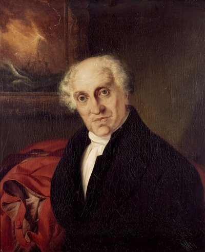 Portrét reverenda doktora Alexandra Scotta (1768-1840), kaplana Horatia Nelsona (1758-1805) na lodi "Victory" Olej na plátně od Siegfried Detler Bendixen