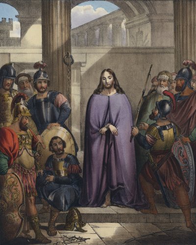 Římští vojáci se vysmívali Kristu od Siegfried Detler Bendixen