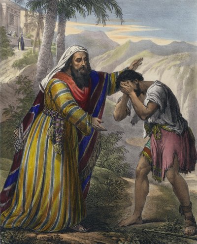 Marnotratný syn (barevná rytina) od Siegfried Detler Bendixen