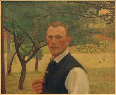 Autoportrét v zeleni od Siegfried von Leth
