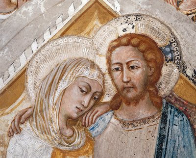 Nanebevzetí Panny Marie, detail od Sienese School