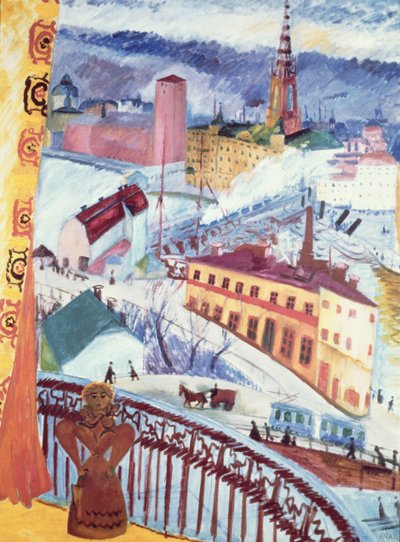 Pohled na Slussen od Sigrid Hjerten