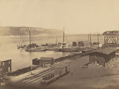 Palisády, řeka Hudson, přístaviště Yonkers od Silas A. Holmes
