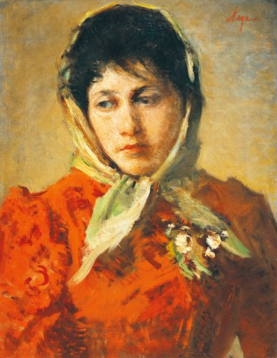 La scellerata (Vilná žena), od Silvestra Lega (1826-1895), olej na plátně, 50x38 cm od Silvestro Lega