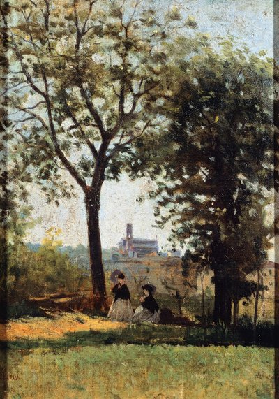 Monte alle Croci od Silvestra Lega (1826-1895) od Silvestro Lega