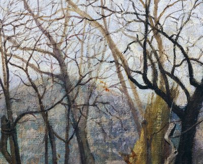 Návštěva, Silvestro Lega, detail od Silvestro Lega