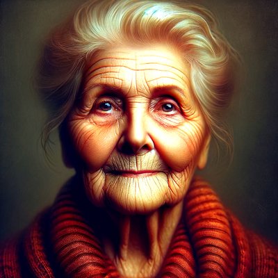 Elizabeth-"Roky života formované umělou inteligencí: portréty nadčasovosti" od Silvia Martini