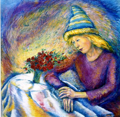 Konverzace, 2005 (pastely) od Silvia Pastore