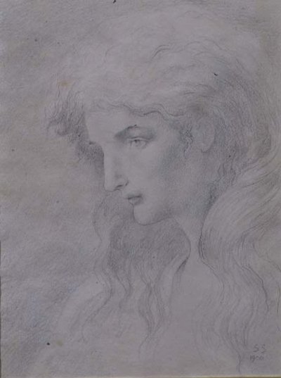 Alegorická hlava od Simeon Solomon
