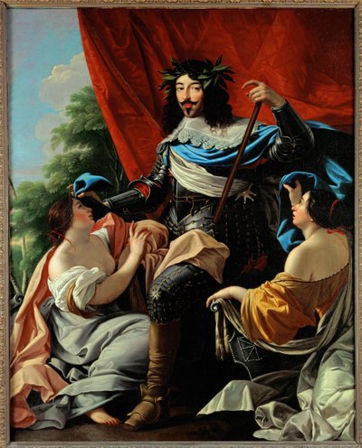 Ludvík XIII, král francouzský a navarrský ... (malba na plátně) od Simon (circle of) Vouet