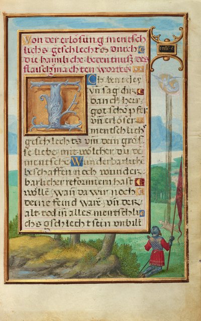 Rand mit einer Szene aus dem Leben von Gideon od Simon Bening