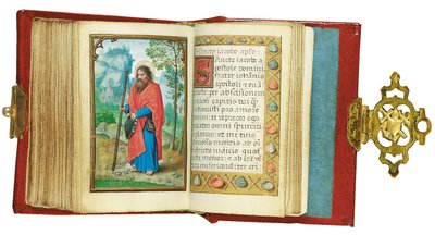 Folio z miniaturní Knihy hodin, použití Řím, Bruggy, 1530-35 od Simon Bening