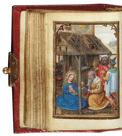 Folio z miniaturní Knihy hodin, použití Řím, Bruggy, 1530-35 od Simon Bening
