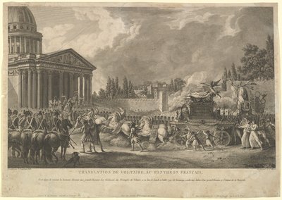 Překlad Voltaira ve francouzském Pantheonu, 1817. od Simon Charles Miger