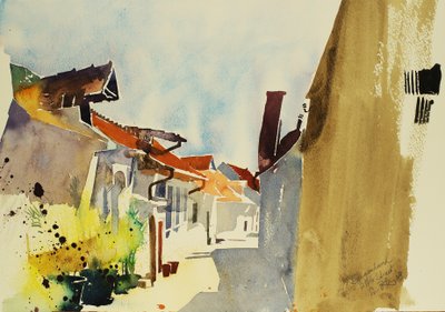 Burgenland, 2003 (akvarel) od Simon Fletcher