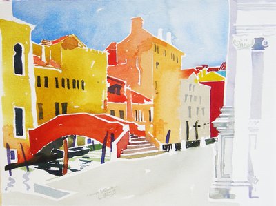 Campo S Guistina, 2006 (akvarel) od Simon Fletcher