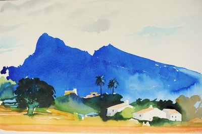 Kopce Pollença, 2016 (akvarel) od Simon Fletcher