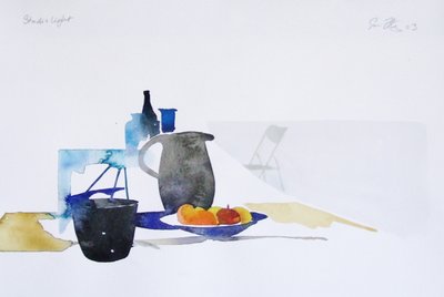 Ateliérové světlo, 2003 (akvarel) od Simon Fletcher