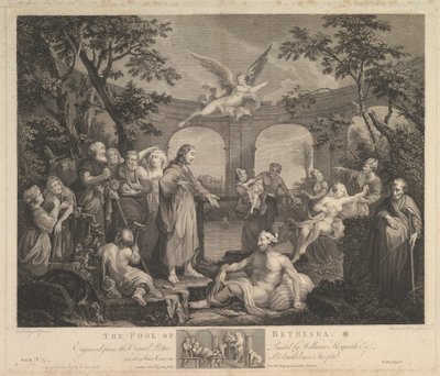 The Pool of Bethesda St. John, Kapitola 5, 24. února 1772 od Simon Francois Ravenet