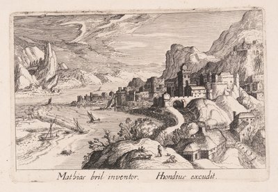 Údolí alpských řek, z knihy Topographia Variarum Regionum od Simon Frisius