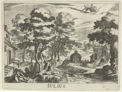 červenec Julius (titul na objektu) Dvanáct měsíců (název seriálu) od Simon Frisius