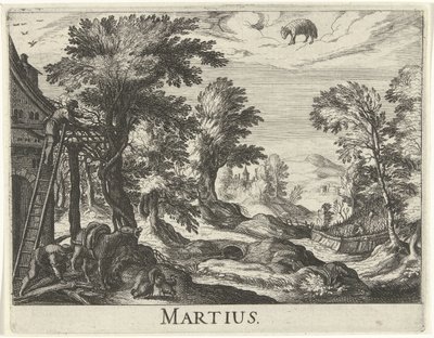 březen Martius (titul na objektu) Dvanáct měsíců (název seriálu) od Simon Frisius