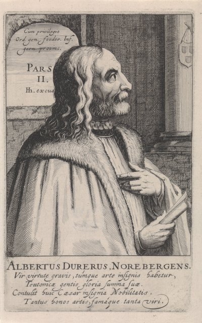 Portrét Albrechta Dürera od Simon Frisius